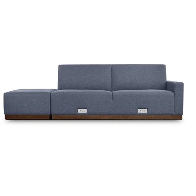 Sofa Kain Bagian Biru Laut HIE